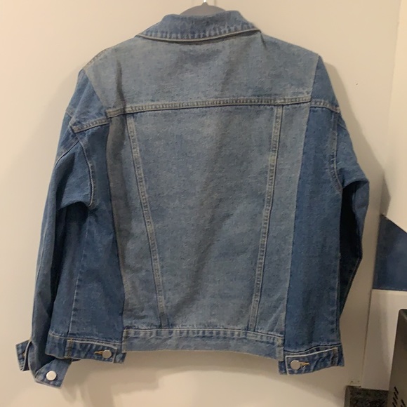Oversized blue denim jacket - Picture 2 of 4